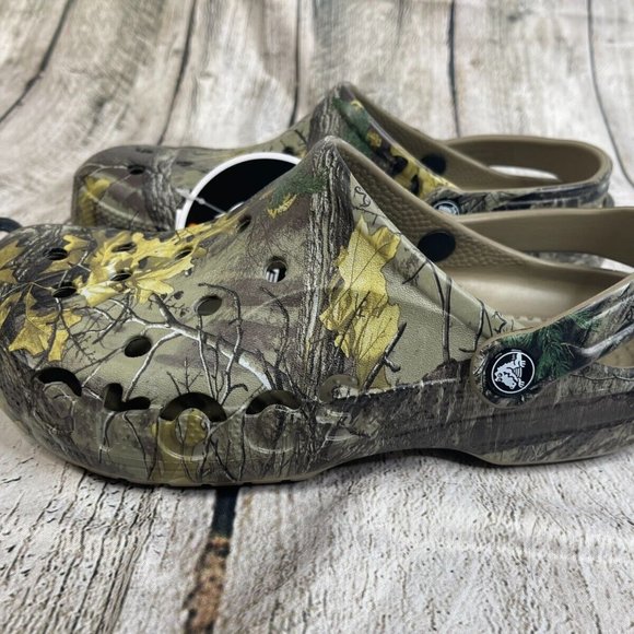 Mens Crocs Baya Realtree Camo Xtra Clogs 206517-260